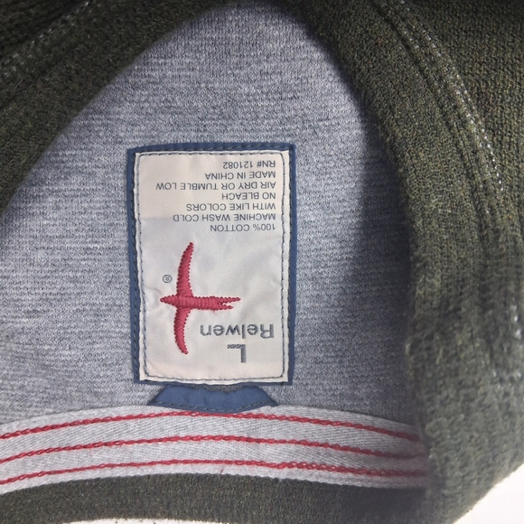 Relwen Men's Dark Green Crewneck Sweater - Picture 6 of 9